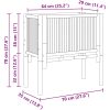 Trädgårdsodlingsbädd Bambufiber vidaXL 70 x 35 x 70 cm – miniatyr 12