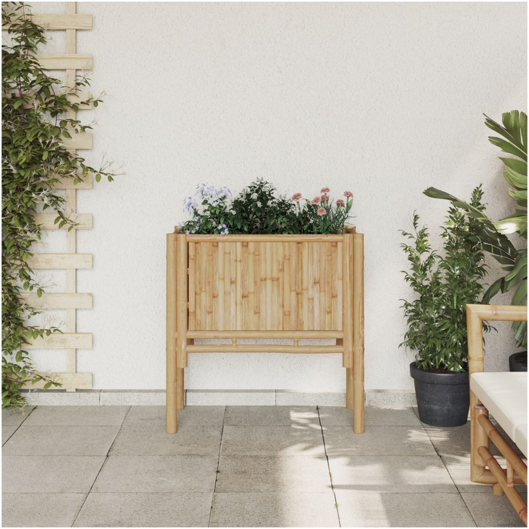 Trädgårdsodlingsbädd Bambufiber vidaXL 70 x 35 x 70 cm – bild 3