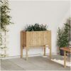 Trädgårdsodlingsbädd Bambufiber vidaXL 70 x 35 x 70 cm – miniatyr 1