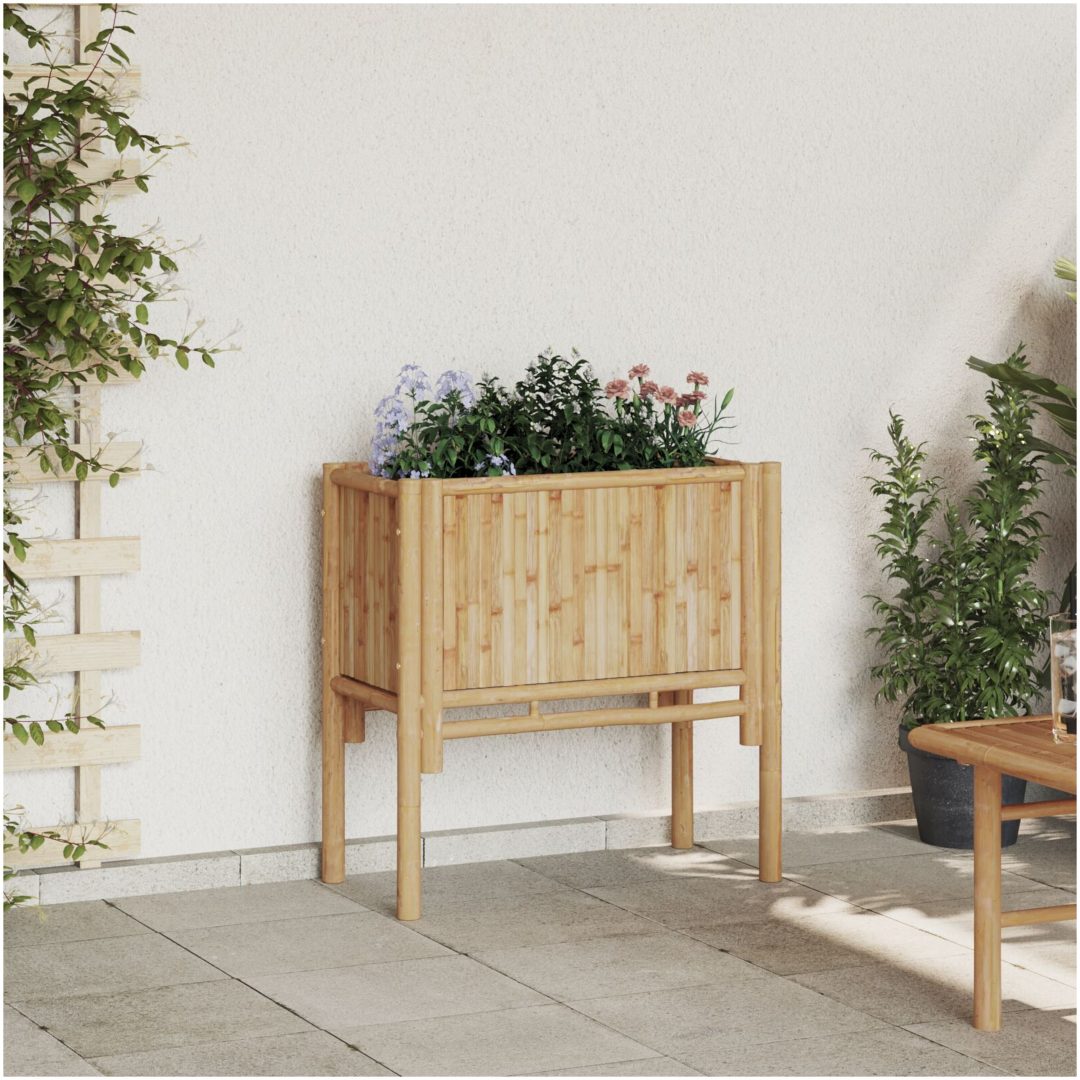 Trädgårdsodlingsbädd Bambufiber vidaXL 70 x 35 x 70 cm
