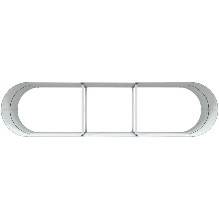 Trädgårdsodlingslåda Brun Galvaniserat Stål vidaXL 320 x 80 x 81 cm – bild 8
