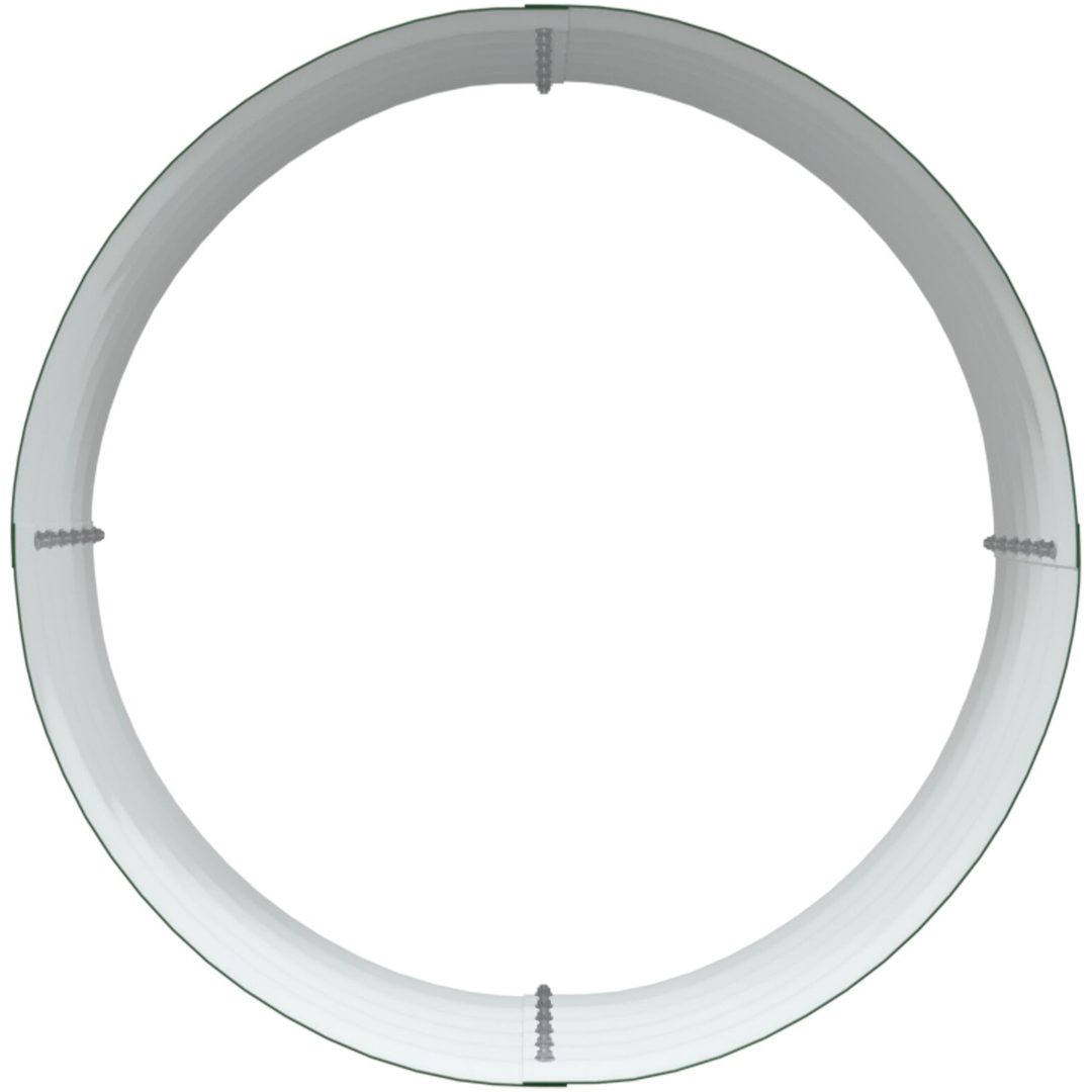 Trädgårdsodlingslåda Grön Galvaniserat Stål vidaXL 80 x 80 x 44 cm – bild 8