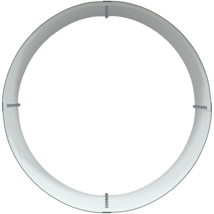 Trädgårdsodlingslåda Grön Galvaniserat Stål vidaXL 80 x 80 x 44 cm – bild 8