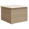 Trädgårdsoff Set 7 pcs Beige, vit vidaXL Stor – miniatyr 7