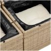Trädgårdsoff Set 7 pcs Beige, vit vidaXL Stor – miniatyr 10
