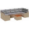 Trädgårdsoff-set 8 pcs Beige, ljusgrå vidaXL 55 x 55 x 37 cm – miniatyr 2