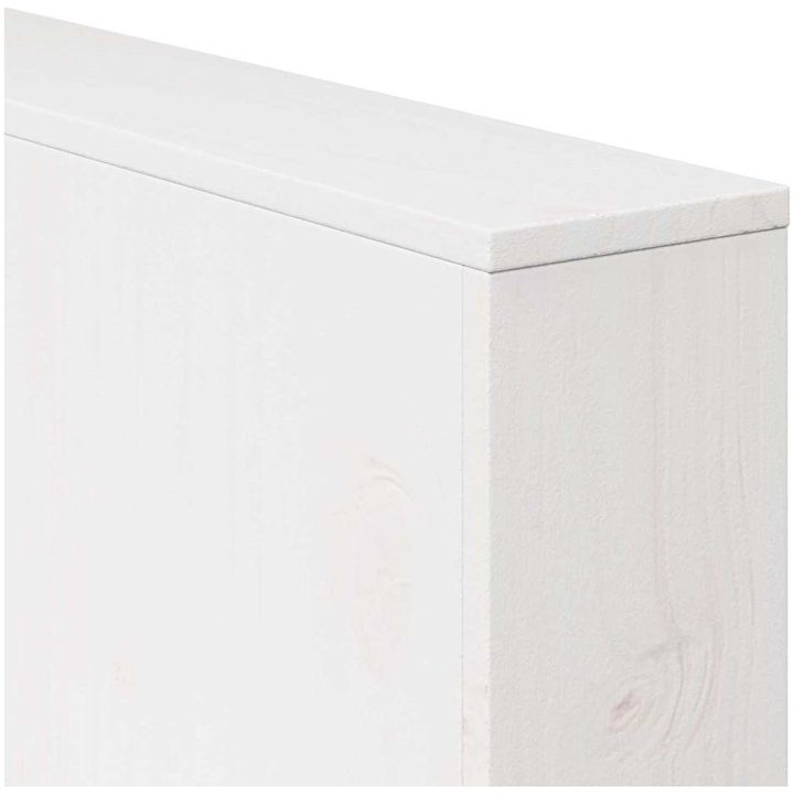 Trädgårdsoffa 2-sits 134x60x62 cm Vit Massivt Trä Furu vidaXL Standard – bild 8