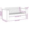 Trädgårdsoffa 2-sits 134x60x62 cm Vit Massivt Trä Furu vidaXL Standard – miniatyr 9