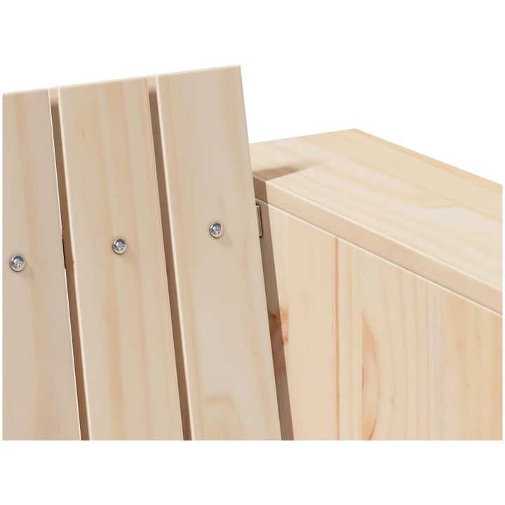 Trädgårdsoffa 2-sits Massivt tallträ vidaXL 134 x 60 x 62 cm – bild 7
