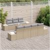 Trädgårdsoffaset 8 pcs Beige, ljusgrå vidaXL 55 x 55 x 37 cm – miniatyr 3