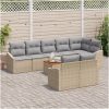 Trädgårdsoffaset 9 pcs Beige, ljusgrå vidaXL 55 x 55 x 37 cm – miniatyr 3