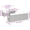 Trädgårdsoffaset med kudde 8 pcs Beige och gräddfärgad vidaXL Medium – miniatyr 10