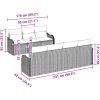 Trädgårdsoffasett 8 pcs Svart Rattans, polyester vidaXL 4 - Sits – miniatyr 11