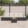 Trädgårdsoffset 5 pcs Svart, vit vidaXL 55 x 55 x 37 cm – miniatyr 3