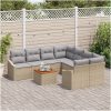 Trädgårdsoffset 9 pcs Beige, ljusgrå vidaXL 55 x 55 x 37 cm – miniatyr 3