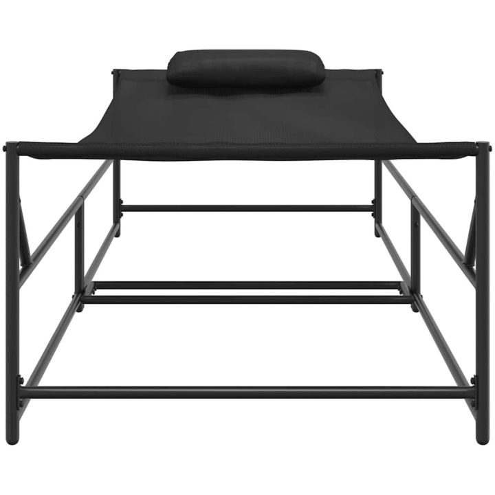 Trädgårdsolbädd - Antracit - 200x74x73 cm - Stål & Textilene vidaXL 200 x 73 x 73 cm – bild 5