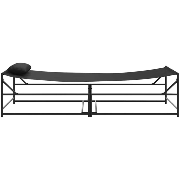 Trädgårdsolbädd - Antracit - 200x74x73 cm - Stål & Textilene vidaXL 200 x 73 x 73 cm – bild 6