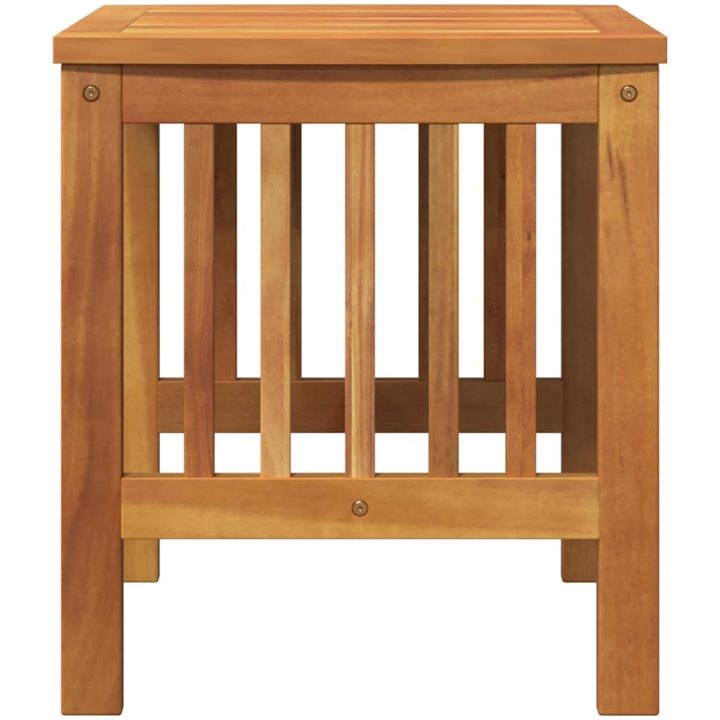 Trädgårdsordningsbord Brun Massivt akaciaträ vidaXL 45 x 45 x 50 cm – bild 7