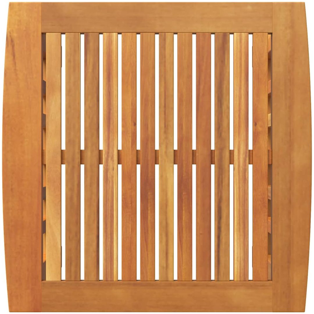 Trädgårdsordningsbord Brun Massivt akaciaträ vidaXL 45 x 45 x 50 cm – bild 8