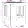 Trädgårdsordningsbord Brun Massivt akaciaträ vidaXL 45 x 45 x 50 cm – miniatyr 10