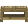 Trädgårdspall 62x30x32 cm impregnerad furu vidaXL – miniatyr 4