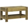 Trädgårdspall 62x30x32 cm impregnerad furu vidaXL – miniatyr 6