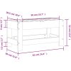Trädgårdspall 62x30x32 cm massiv furu vidaXL – miniatyr 9