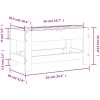 Trädgårdspall 62x30x32 cm massivt douglasträ vidaXL – miniatyr 9