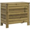 Trädgårdspall 62x31,5x52 cm impregnerad furu vidaXL – miniatyr 2