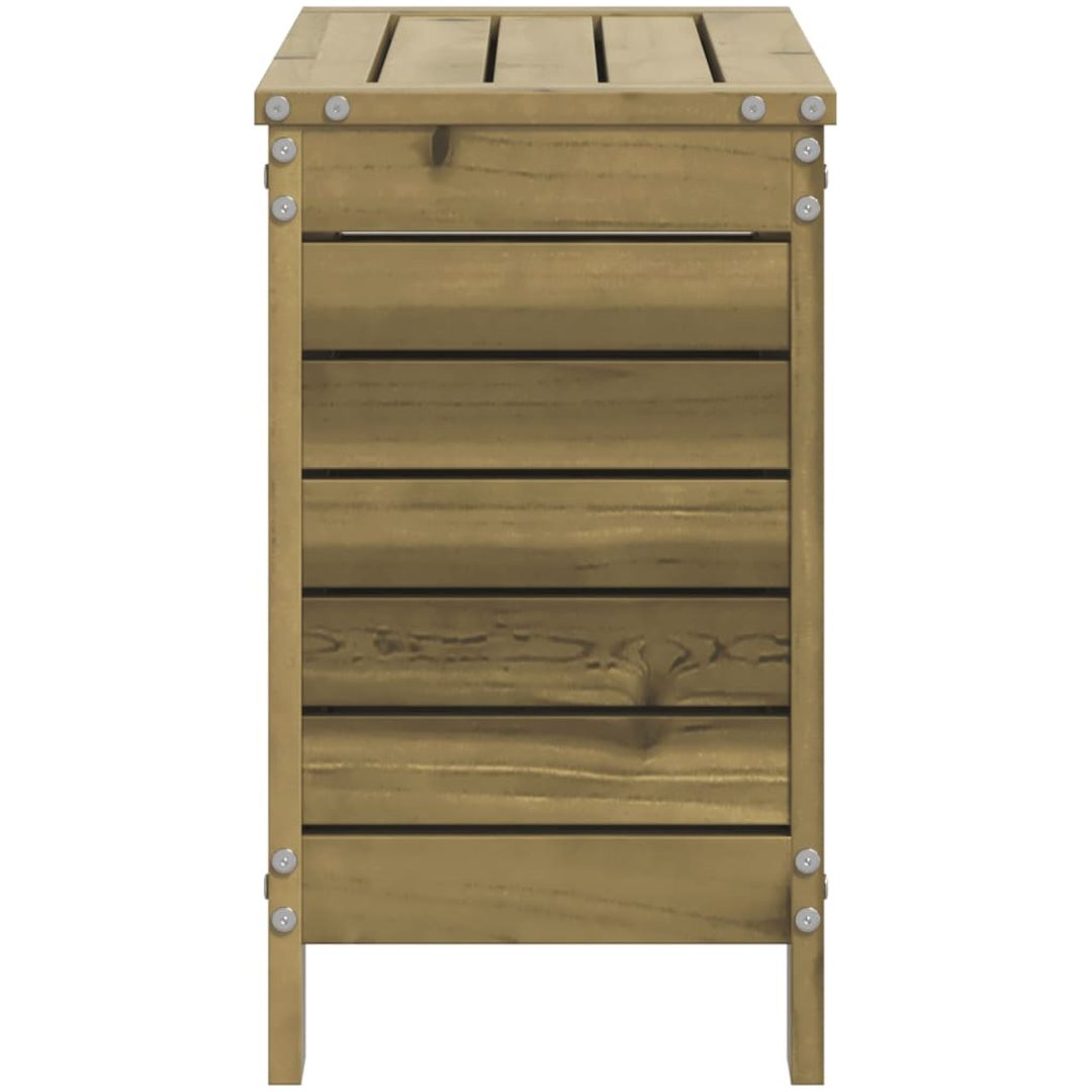 Trädgårdspall 62x31,5x52 cm impregnerad furu vidaXL – bild 5
