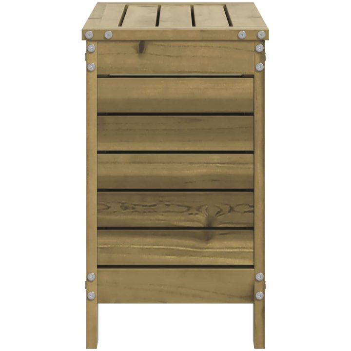 Trädgårdspall 62x31,5x52 cm impregnerad furu vidaXL – bild 5
