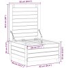 Trädgårdspall 62x63,5x32 cm impregnerad furu vidaXL – miniatyr 10