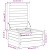 Trädgårdspall 62x63,5x32 cm massivt douglasträ vidaXL – miniatyr 10