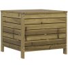 Trädgårdspall 62x63,5x53,5 cm impregnerad furu vidaXL – miniatyr 2