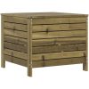 Trädgårdspall 62x63,5x53,5 cm impregnerad furu vidaXL – miniatyr 6
