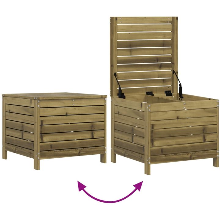 Trädgårdspall 62x63,5x53,5 cm impregnerad furu vidaXL – bild 7