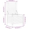 Trädgårdspall 62x63,5x53,5 cm massiv furu vidaXL – miniatyr 10