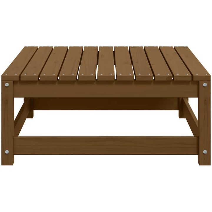 Trädgårdspall 70x70x30 cm honungsbrun massiv furu vidaXL – bild 5