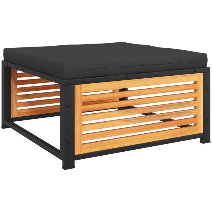 Trädgårdspall med dyna 68x68x30 cm massivt akaciaträ vidaXL – bild 7