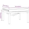 Trädgårdspall med dyna svart aluminium vidaXL – miniatyr 8