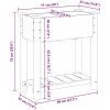Trädgårdspall med hylla 71x37x76 cm Massivt Furu vidaXL 71 x 37 x 76,5 cm – miniatyr 11