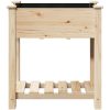 Trädgårdspall med hylla 71x37x76 cm Massivt Furu vidaXL 71 x 37 x 76,5 cm – miniatyr 5
