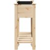 Trädgårdspall med hylla 71x37x76 cm Massivt Furu vidaXL 71 x 37 x 76,5 cm – miniatyr 6
