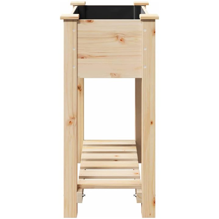 Trädgårdspall med hylla 71x37x76 cm Massivt Furu vidaXL 71 x 37 x 76,5 cm – bild 6