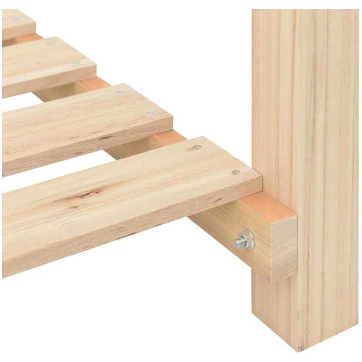 Trädgårdspall med hylla 71x37x76 cm Massivt Furu vidaXL 71 x 37 x 76,5 cm – bild 9