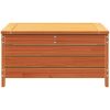 Trädgårdspall vaxbrun 62x63,5x32 cm massiv furu vidaXL – miniatyr 4