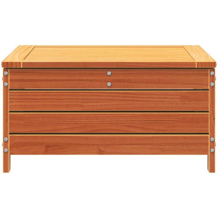 Trädgårdspall vaxbrun 62x63,5x32 cm massiv furu vidaXL – bild 4