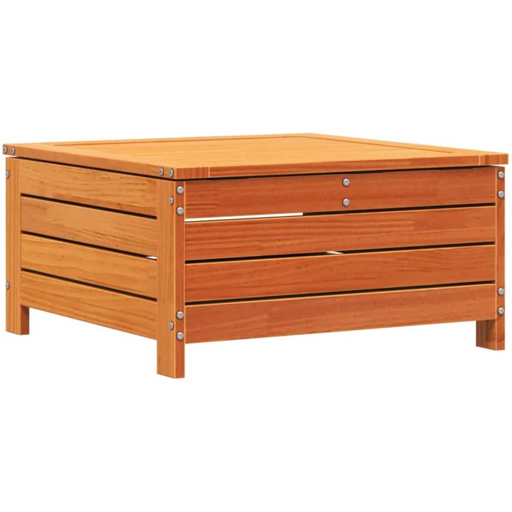 Trädgårdspall vaxbrun 62x63,5x32 cm massiv furu vidaXL – bild 6