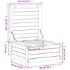 Trädgårdspall vaxbrun 62x63,5x32 cm massiv furu vidaXL – miniatyr 10