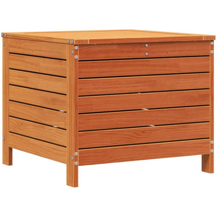 Trädgårdspall vaxbrun 62x63,5x53,5 cm massiv furu vidaXL – bild 2